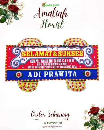 Karangan Bunga Ucapan Selamat di Kedu